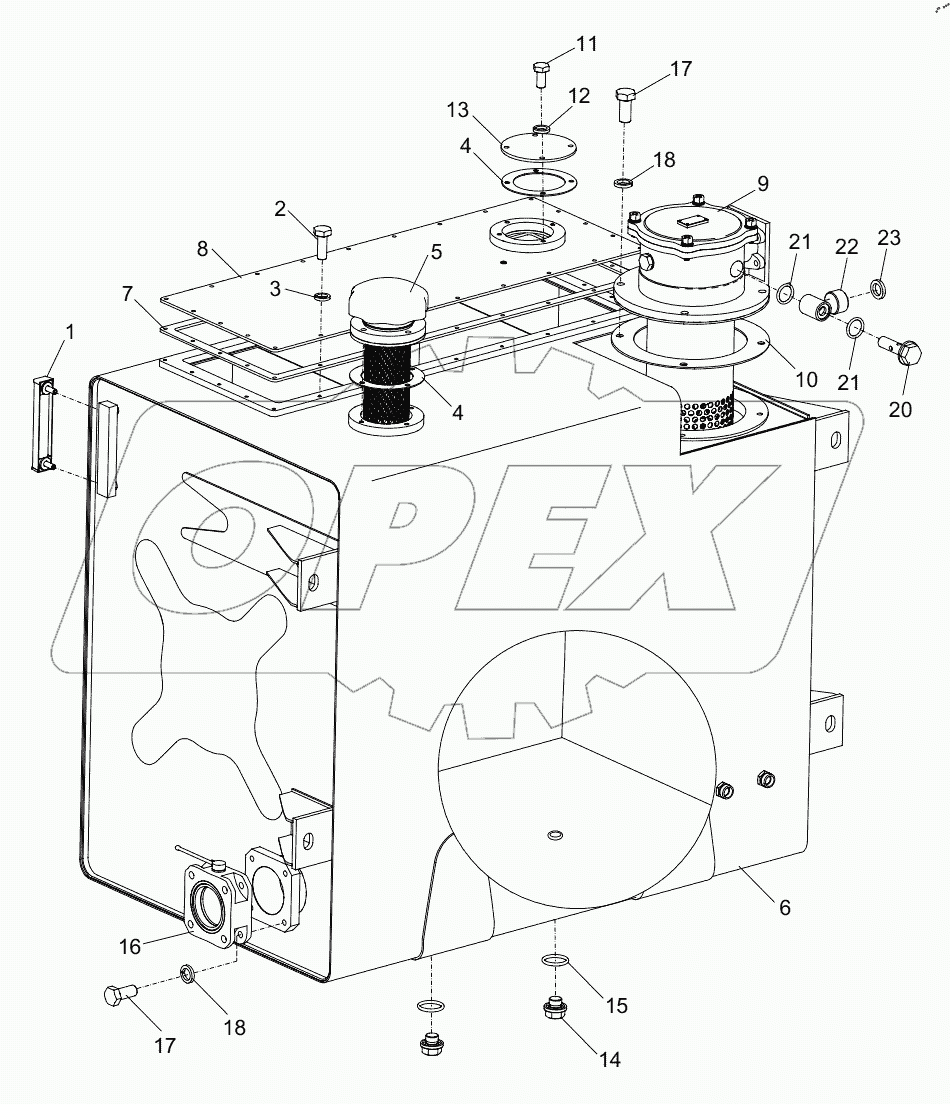  HYDRAULIC OIL TANK D00631323000000000Y