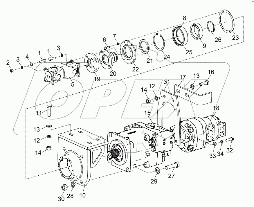  OIL PUMP DRIVE DEVICE D00631323910000000Y