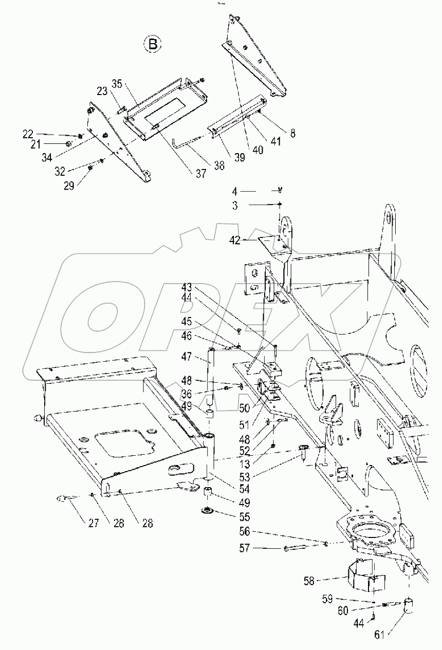 Turntable assembly 00771100810000000 (with engine Deutz D447)