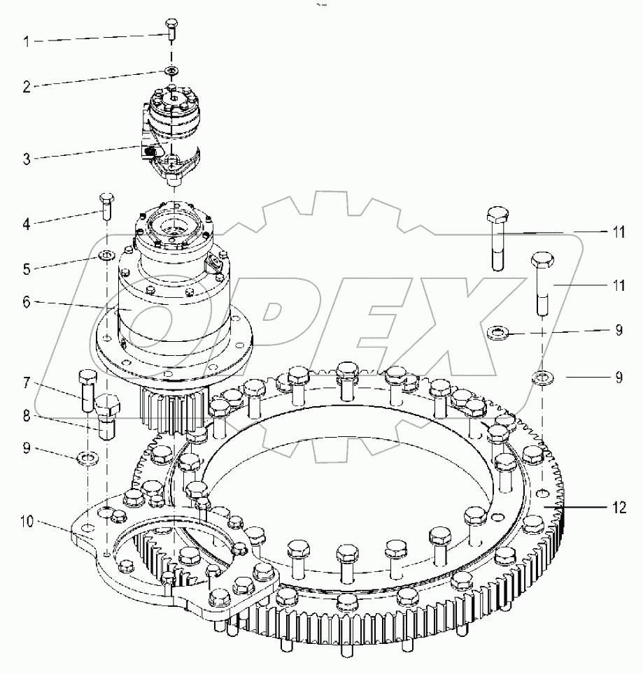  Slewing mechanism 00771100900000000