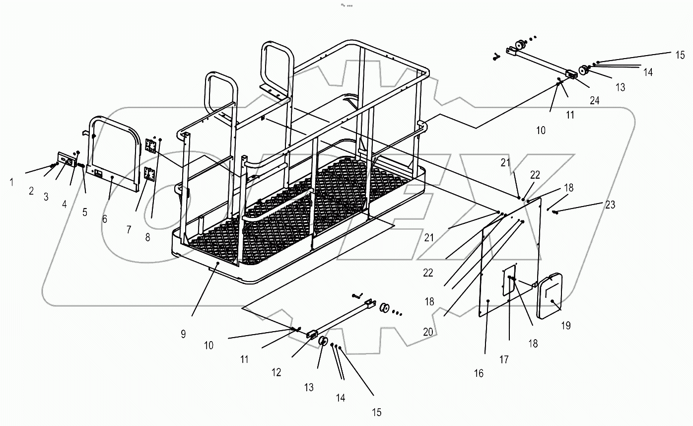  Platform assembly 00771600100200000