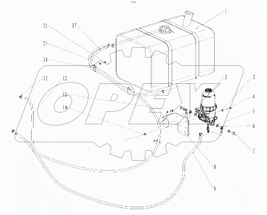  Fuel system 00771107110400000 (with engine Deutz)
