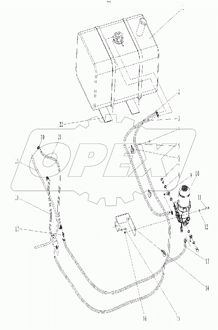  Fuel system 00771107120400000 (with engine Perkins)