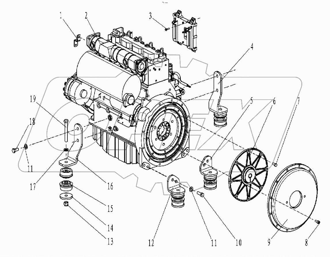  Engine 00771107110200000 (with engine Deutz)