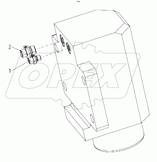  Frame hydraulic installation (float cylinder) 00771105200600000