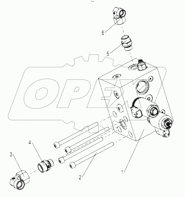  Balance valve mounting (lifting balance valve) 00771105201400000