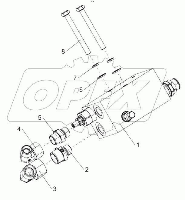  Balance valve mounting (telescopic balance valve) 00771105201400000