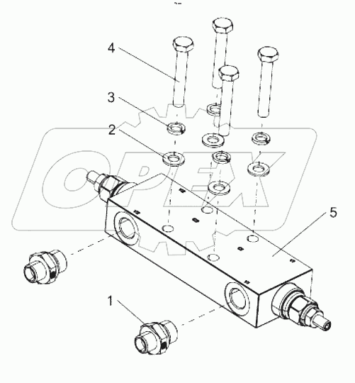  Balance valve mounting (jib balance valve) 00771105201400000