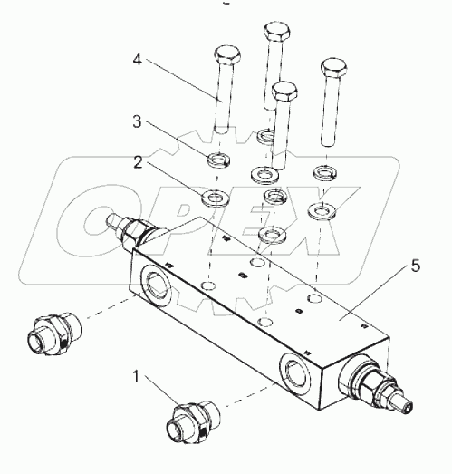  Balance valve mounting (leveling balance valve) 00771105201400000