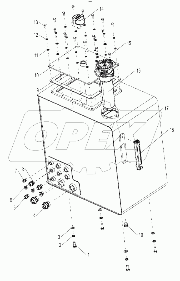  Hydraulic oil tank 00771105201600000