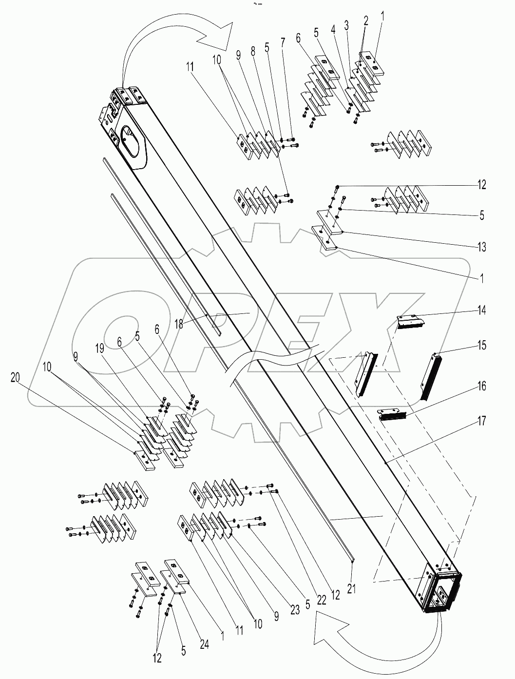  Boom assembly 00771100310000000
