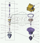 100-106-36-2-2 Кольцо (РТИ) круг.сеч. 100-106-36 ГОСТ-9833-73 проставочное цапфы МАЗ; (силикон) ПТП