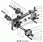 225.73.02.00.011 Ось (сталь) ф50/ф60/ф80 L=145 паразитной шестерни Брянский Арсенал