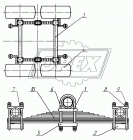 9554-2912012-10 Рессора п/прицепа (10 листов) (L=1450 мм.) (ОЗТП г. Орск) МАЗ