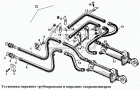 48-26-28СП Установка передних гидроцилиндров болотоходных тракторов ЧТЗ