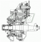50-19-143СП Фланец ф455; 8отв.ф16; 3отв.ф 48 ведущий в сборе с шестерней 50-19-150 ЧТЗ