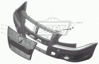 3302-2803015-20 Бампер передний Газель Бизнес (высокий); (пустой) без решетки радиатора ГАЗ
