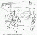 245-1001035 Подушка двигателя ГАЗ, ЗИЛ, ПАЗ (дв.ММЗ-245, Евро-2,3) VPT