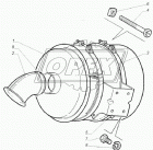 3309-1109010-10 Фильтр воздушный ф290 h=400; 2хd=80/1хd=55 в сборе ГАЗ-33081,3309 (дв.ММЗ Д-245) Евро-2 ГАЗ