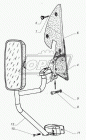 33104-8201246 Стойка (кронштейн) наружного зеркала ф18 ГАЗ-33104,33106,Валдай; (с опорой) ГАЗ