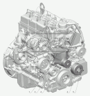 3302-1308080 Привод (опора) вентилятора в сборе ГАЗель Бизнес (дв.Cummins) ГАЗ
