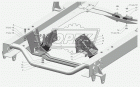 33023-2801380 Поперечина передней подвески двигателя Газель (дв.Крайслер,Cummins подушка 3309-1001020) Газель Некст (дв.УМЗ А274) ГАЗ