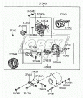 37368-21330 Щетки генератора 5х8х23; Hyundai Accent, Elantra, HD, Porter Korea Parts