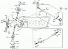 56880-5A000 Наконечник рулевой тяги левый; M22х1.5 / M14х1.5; L=130 мм; Hyundai County Korea Parts