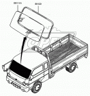 86120-43000 Уплотнитель ветрового (лобового) стекла Porter Hyundai