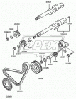 23357-42030 Ролик натяжной Hyundai Porter ремня ГРМ (ф58х22.5)(Mitsubishi Pajero 2.5D/TD 86-94) HSM