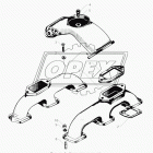 236-1115024 Коллектор L=620 3фланца,с верхн.отв L=58х98,изогн.впускной лев.ЯМЗ-236НЕ/БЕ,НЕ2/БЕ2,7601 ЯМЗ