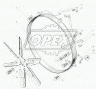 238БЕ-1308012-А Крыльчатка вентилятора; (пластик) 10лоп. D=600мм dпосад=65 креп.4отв.d=10 Lлоп.=175х140 ЯМЗ 238БЕ/