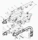 240-1303104-В Труба водяная передняя правая дв.ЯМЗ-240 ЯМЗ