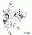 650.1303060 Трубка (сталь) ф50 L=500; 1 ромбич.фланец 2отв.ф10 подводящая водяного насоса в сборе ЯМЗ