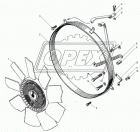 8.8805 Вискомуфта вентилятора с крыльчаткой (ф660 мм - 9 лопастей); ЯМЗ 7511.10, 658.10; Borg Warner 020003896 ЯМЗ