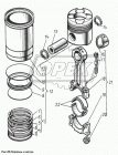 840.1000104-Р1 Вкладыши шатунные Р1; (комплект) ЯМЗ