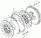 17.1601130 Диск сцепления ф380; шлиц=10; фшлица=4х6; фступ=42/34 ведомый универсальный под 152 КПП КАМАЗ