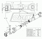43118-2203011-30 Вал карданный КамАЗ (L=1305+120 мм., 4 отв., торц. шлиц.) передний мост (КП-ZF) Виктория-НН