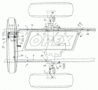 4310-3125064-01 Шланг тормоз. ф18 L=410 Г=М20+К24/Г=М20+К24 системы накачки шин КаМАЗ-4310 КАМАЗ-УВК