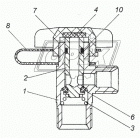 53205-3515520 Гайка-барашек С/И крана экстренного ратормаживания КАМАЗ