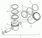 740.51-1000128-01 Гильза с порш,с пальцем и кольцами Евро-1,2 дв.740.30,740.31 КАМАЗ