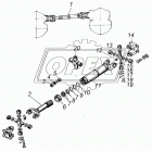 5320-2201217-01 Гайка С/И М70х1,5 h=26 круглая корончатая вилки скользящей вала карданного КАМАЗ