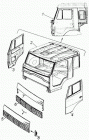 54105-5000020 Кабина-каркас КАМАЗ с высокой крышей со спальником КАМАЗ