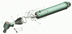 ЦГ 50-280-3405010-030 Гидроцилиндр гидроусилителя МАЗ-4370; (без наконечника) БАГУ