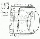 4370-1323142 Кронштейн 152х108; 1отв.ф30/2отв.ф14/2отв.ф9, МАЗ-4370 радиатора МАЗ