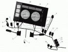 ЩП8076 Щиток приборов в сборе для контроля работы агрегатов и систем а/м, ДВС - MAN (без тахогр.,тахом.) ВЗЭП