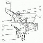 3LD-1008021 Прокладка выпускного коллектора МТЗ-320 3LD ММЗ