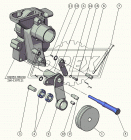 260.5-1310105 Натяжитель ремня МТЗ-1221,Д-260 2 ручья ф112 h=34 с кронштейном Радиоволна