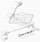 85-1602020-Б Педаль привода сцепления МТЗ-1221,L=680, голая МТЗ РУП