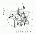 320-3509030-Б Кожух защитный компрессора МТЗ-320 БЗТДИА